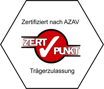 Zertifiziert nach AZAV Zertifiziert nach AZAV